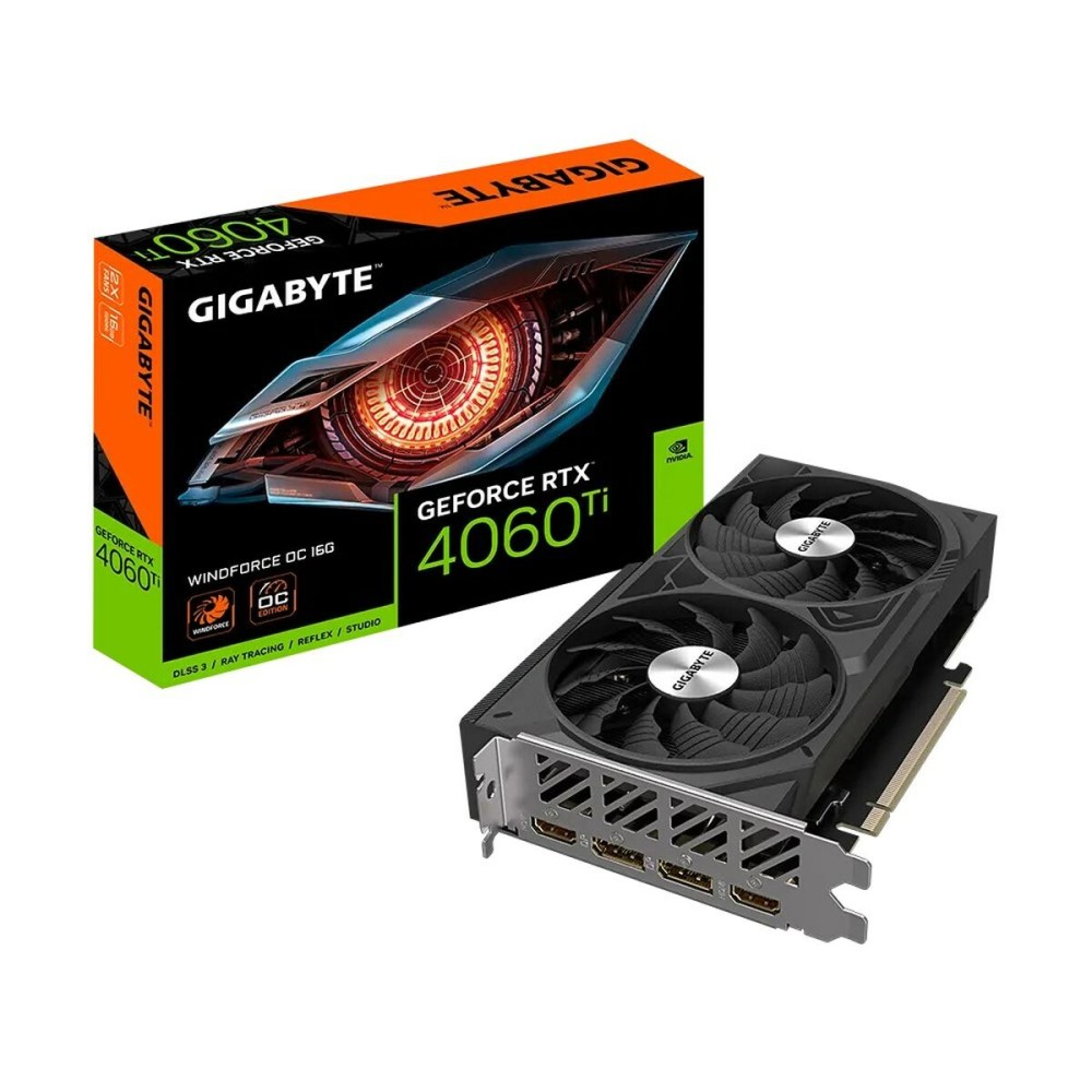 Carte Graphique Gigabyte GV-N406TWF2OC-16GD Geforce RTX 4060 Ti 16 GB GDDR6