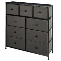 Chest of drawers Max Home Black Grey Marble 100 x 100 x 30 cm