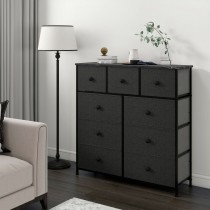 Chest of drawers Max Home Black Grey Marble 100 x 100 x 30 cm