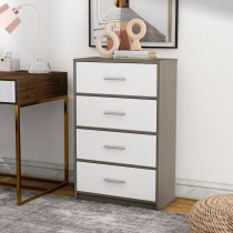 Chest of drawers Max Home White Grey Modern 58 x 91 x 30 cm