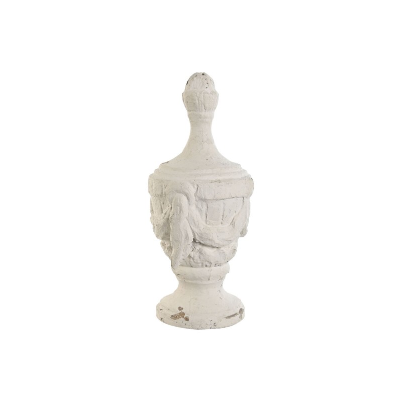 Decorative Figure Home ESPRIT White Stripped 23 x 23 x 51 cm