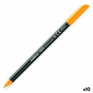 Felt-tip pens Edding 1200 Neon Orange (10 Units)