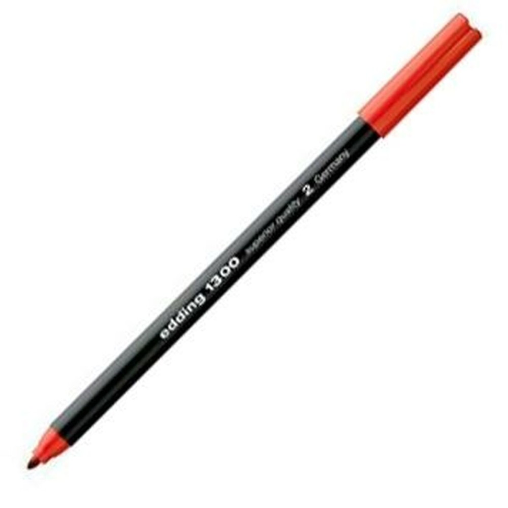 Felt-tip pens Edding 1300 Red (10 Units)