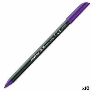 Felt-tip pens Edding 1200 Violet (10 Units)