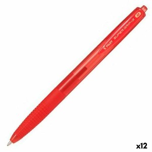 Pen Pilot Supergrip G Red 0,4 mm 1 mm (12 Units)