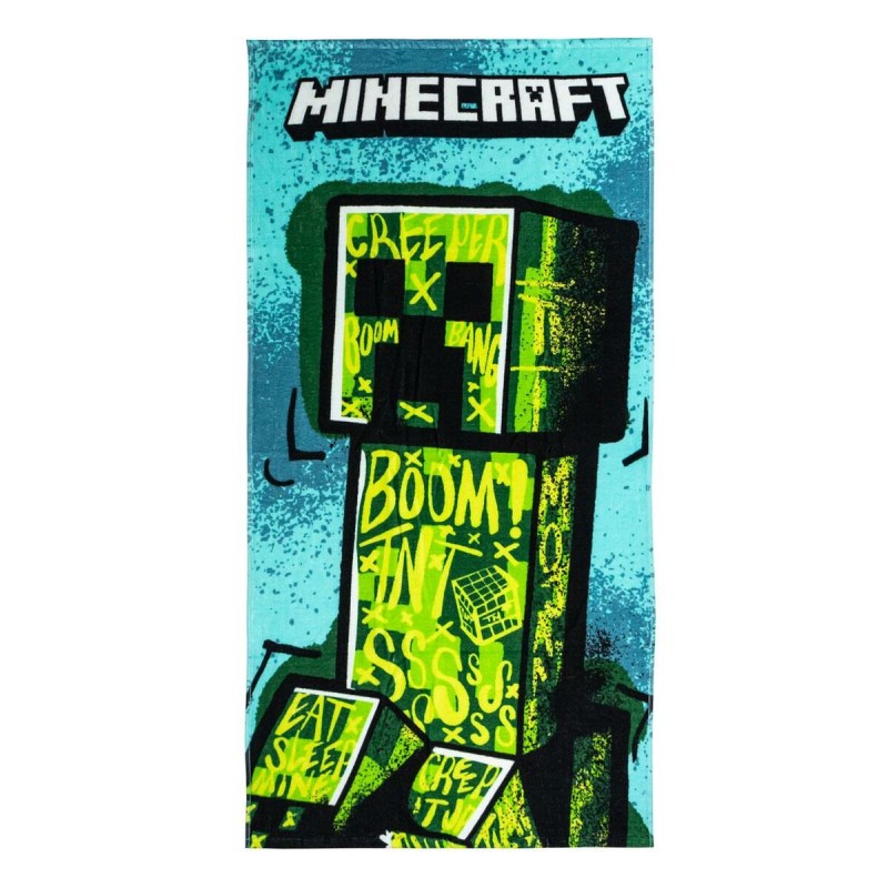 Beach Towel Minecraft Green 70 x 140 cm