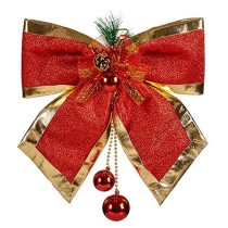 Lasso Christmas bauble Red Golden 33 x 9 x 33 cm (6 Units)