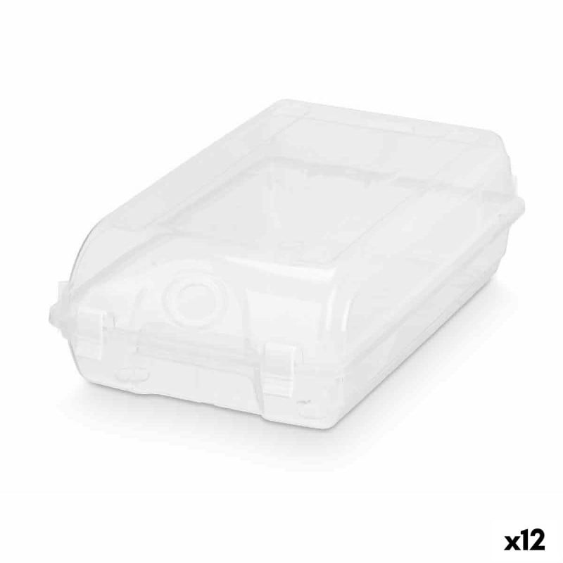 Boîte à chaussures empilable Transparent Plastique 19 x 10,5 x 33 cm (12 Unités)