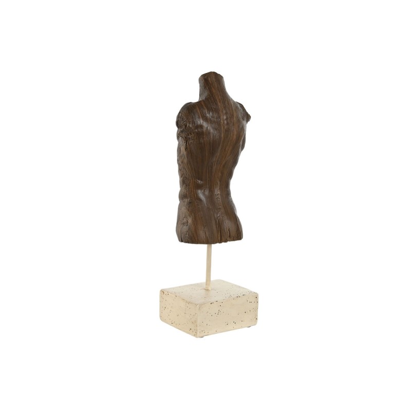 Decorative Figure Home ESPRIT White Light brown Bust 9,5 x 8 x 31 cm (2 Units)