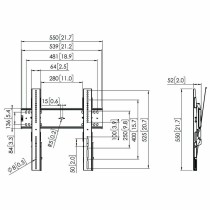 TV Halterung Vogel's 7364100 65" 43" 75 Kg