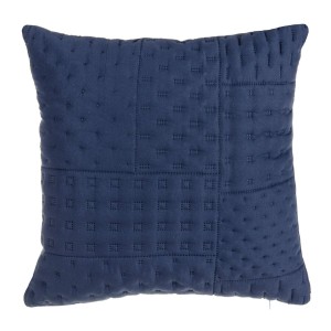 Coussin Bleu 40 x 10 x 40 cm Carré Géométrique