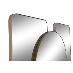 Wall mirror Home ESPRIT Golden Crystal Iron Modern 100 x 5 x 200 cm