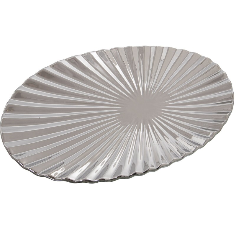 Centerpiece Alexandra House Living Silver Ceramic 5 x 36 x 23 cm