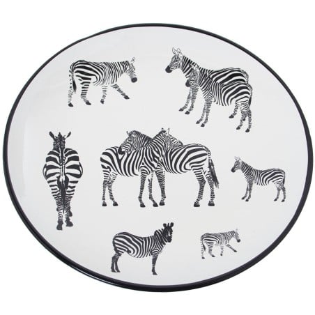 Tischdekoration Alexandra House Living aus Keramik Zebra 9 x 32 x 33 cm