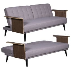 Schlafsofa Alexandra House Living Grau 203 x 87 x 81 cm