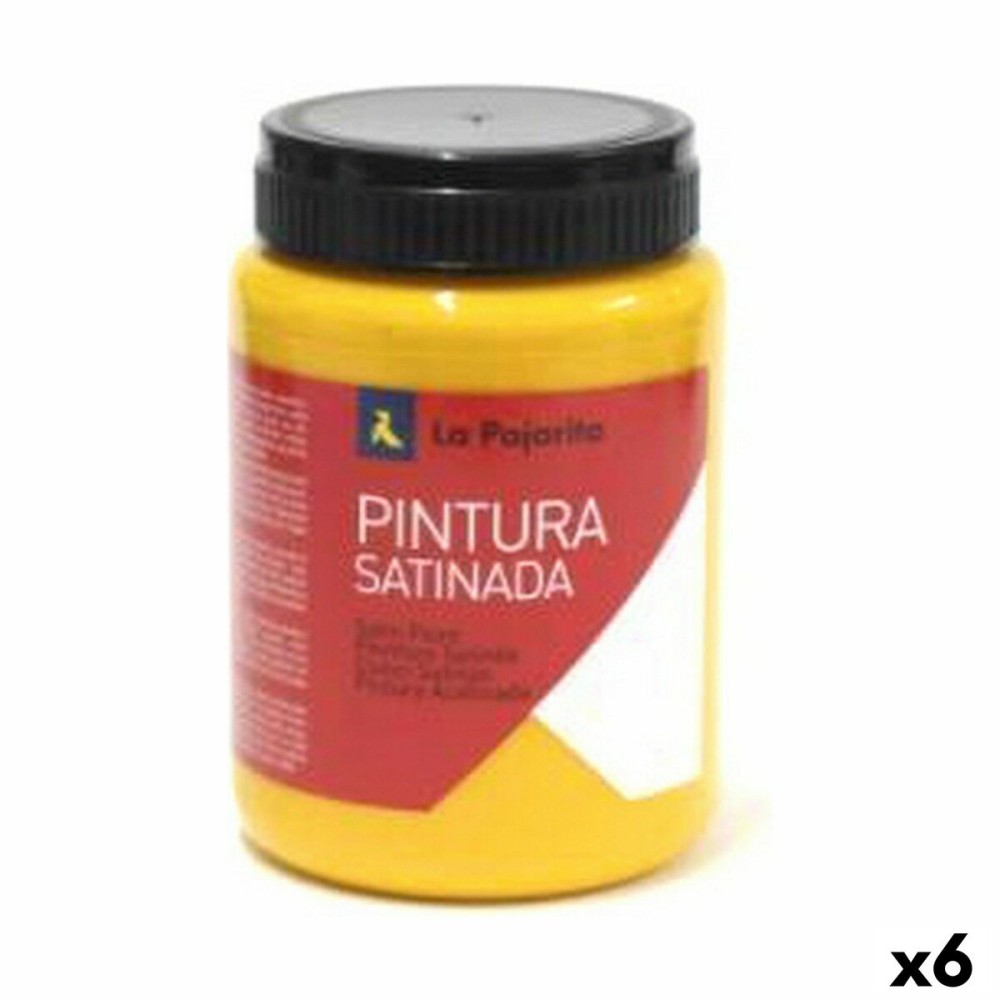 Tempera La Pajarita L-27 Gelb Satin Schulisch (35 ml) (6 Stück)