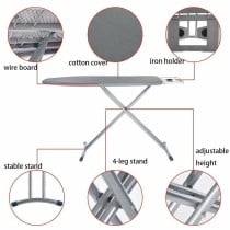 Housse pour Table à Repasser Vileda 163253 Gris 135 cm