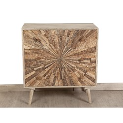 Commode Romimex Naturel Bois de manguier 80 x 85 x 40 cm