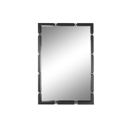 Wall mirror Home ESPRIT Black Golden 64,5 x 5 x 96,5 cm