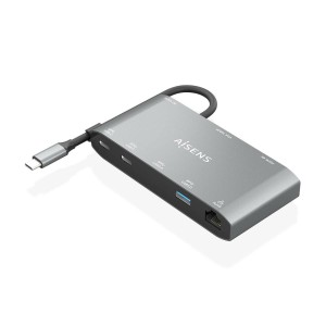 Hub USB Aisens ASUC-8P010-GR Gris (1 Unité)