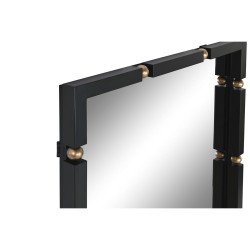 Wall mirror Home ESPRIT Black Golden 64,5 x 5 x 96,5 cm