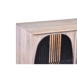 Anrichte Romimex Schwarz natürlich Mango-Holz 40 x 77 x 135 cm