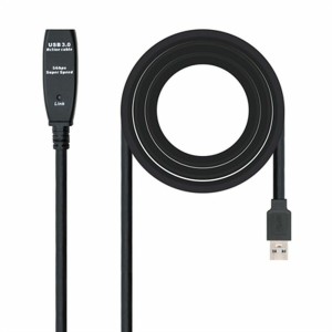 Câble Rallonge à USB TooQ 10.01.0311 Noir 5 m