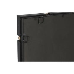 Wandspiegel Home ESPRIT Schwarz Gold Kristall Eisen 64,5 x 5 x 96,5 cm