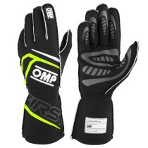 Handschuhe OMP OMPIB0-0776-A01-178-L Gelb Schwarz L FIA 8856-2018