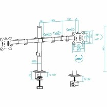 Support de table d'écran TooQ DB1802TN-B 17"