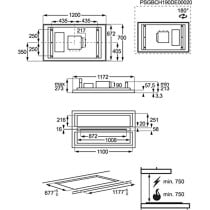 Conventional Hood AEG DCK5281HG White