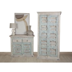 Armoire Romimex Beige Bois de manguier 90 x 180 x 40 cm