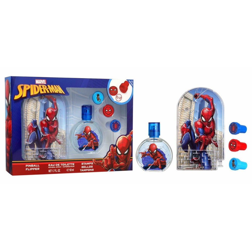 Kinderparfüm Air-Val SPIDERMAN EDT 50+PINBALL EDT 50 ml 3 Stücke