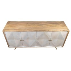 Sideboard Romimex White Natural Mango wood 41 x 77 x 152 cm