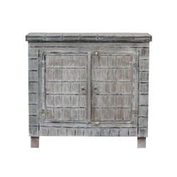 Chest Romimex White Natural Mango wood 45 x 110 x 120 cm