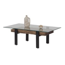 Centre Table Romimex Brown Black 70 x 45 x 130 cm