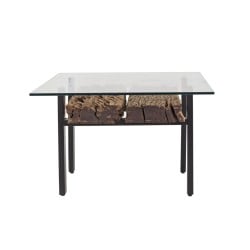 Centre Table Romimex Brown Black 70 x 45 x 130 cm