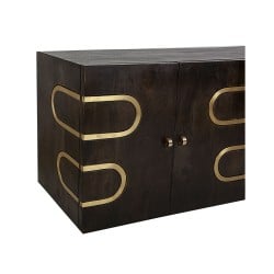 Chest of drawers Romimex Brown Grey Wood 42 x 81 x 152 cm