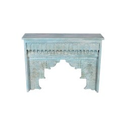 Console Romimex Turquoise Bois de manguier 120 x 90 x 30 cm