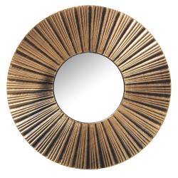 Ensemble de miroirs Alexandra House Living Doré Plastique 2 x 88 x 46 cm Rond