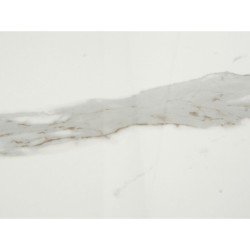 Console Romimex White Silver Stainless steel Synthetic marble 110 x 80 x 40 cm