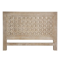 Headboard Romimex White Natural Mango wood 120 x 10 x 160 cm