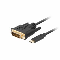 Câble USB-C vers DVI-D Lanberg CA-CMDV-10CU-0005-BK Noir 50 cm