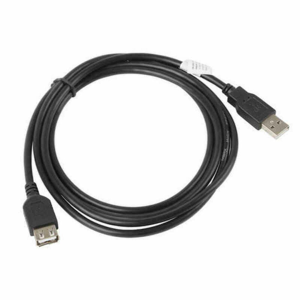 USB Extension Cable Lanberg CA-USBE-10CC-0018-BK Black 1,8 m Male Plug/Socket (1 Unit)