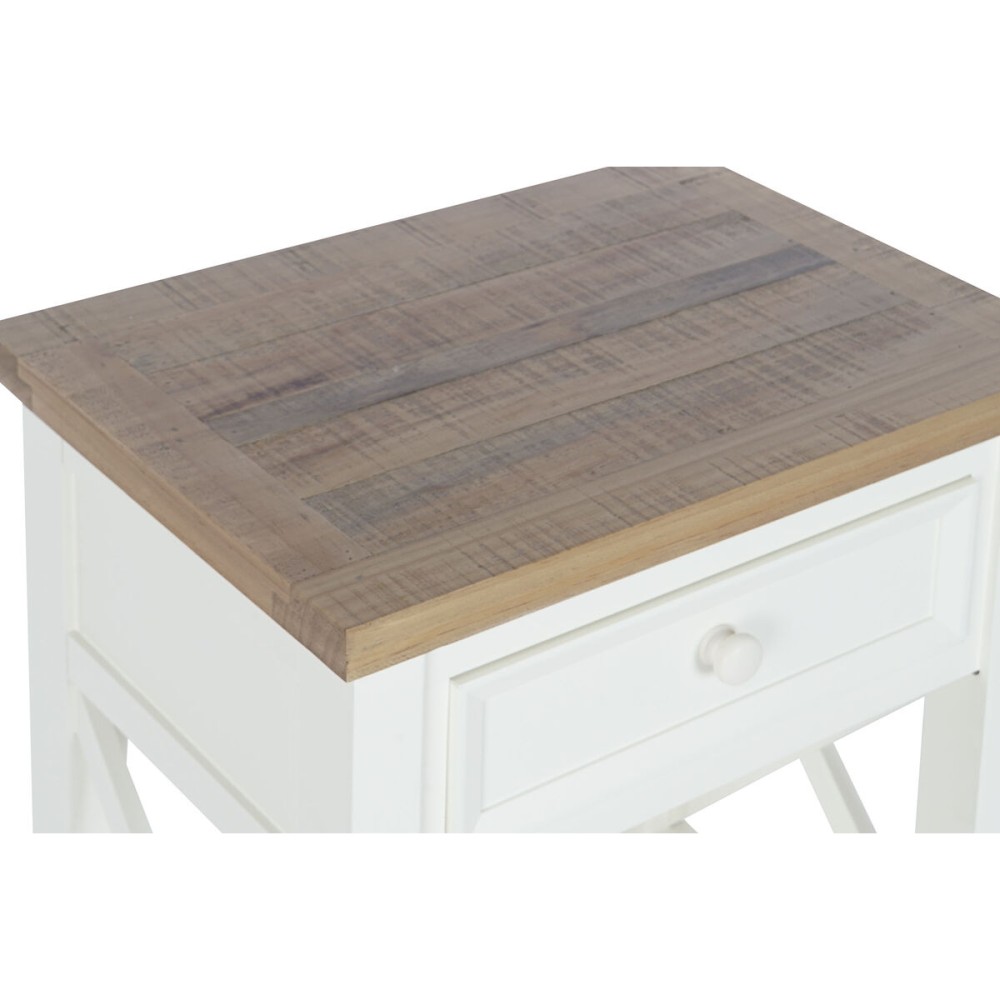 Nachttisch DKD Home Decor Beige natürlich Paulonia-Holz 49,5 x 35 x 61 cm