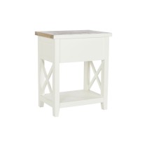 Nightstand DKD Home Decor Beige Natural Paolownia wood 49,5 x 35 x 61 cm