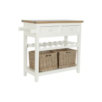 Console DKD Home Decor Beige osier Bois de paulownia 88 x 38 x 80 cm