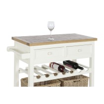 Console DKD Home Decor Beige osier Bois de paulownia 88 x 38 x 80 cm