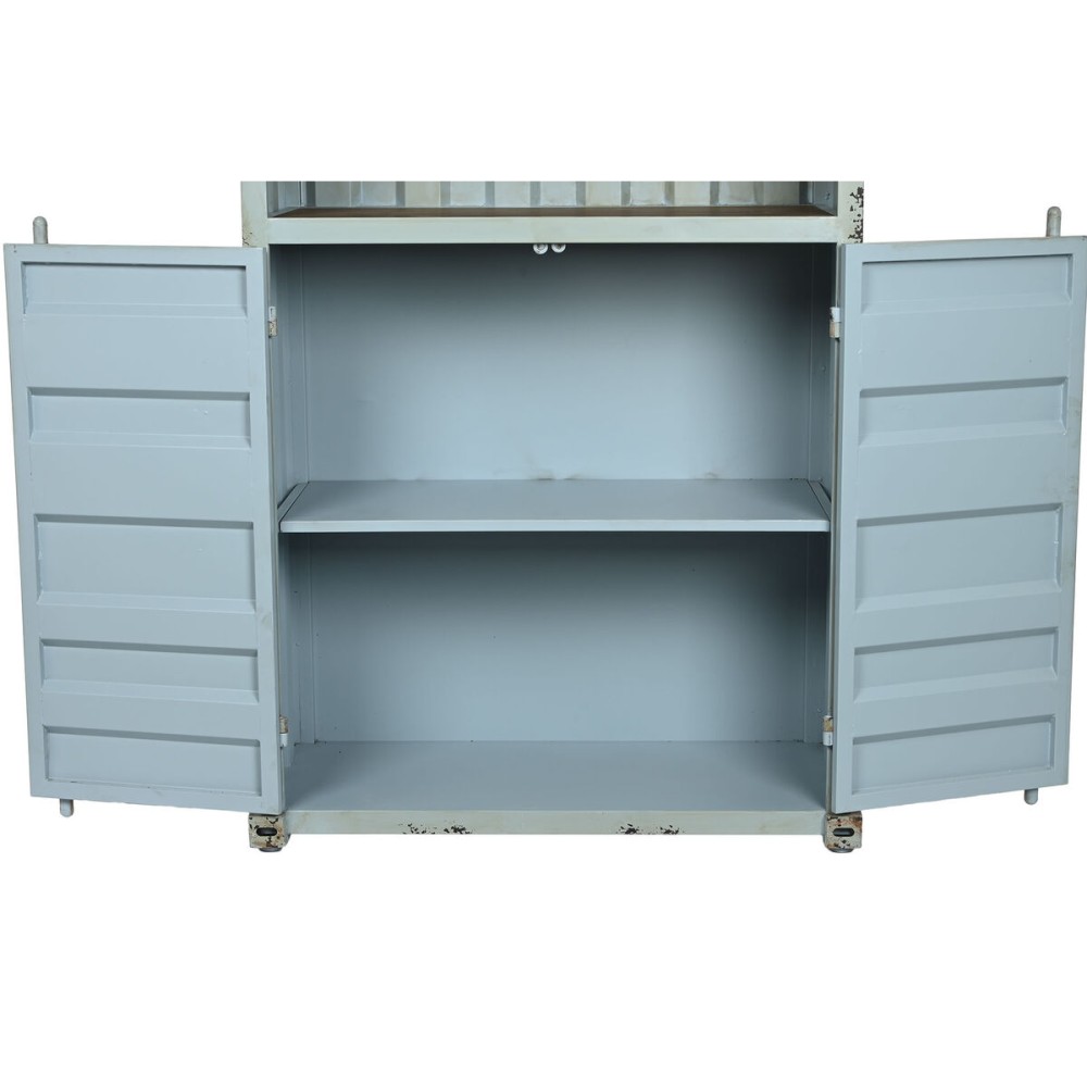 Shelves Home ESPRIT Turquoise Sky blue Metal MDF Wood 87 x 44 x 168,5 cm