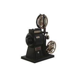 Decorative Figure Home ESPRIT Black Silver Vintage Classic cinema 23,5 x 11 x 24,5 cm